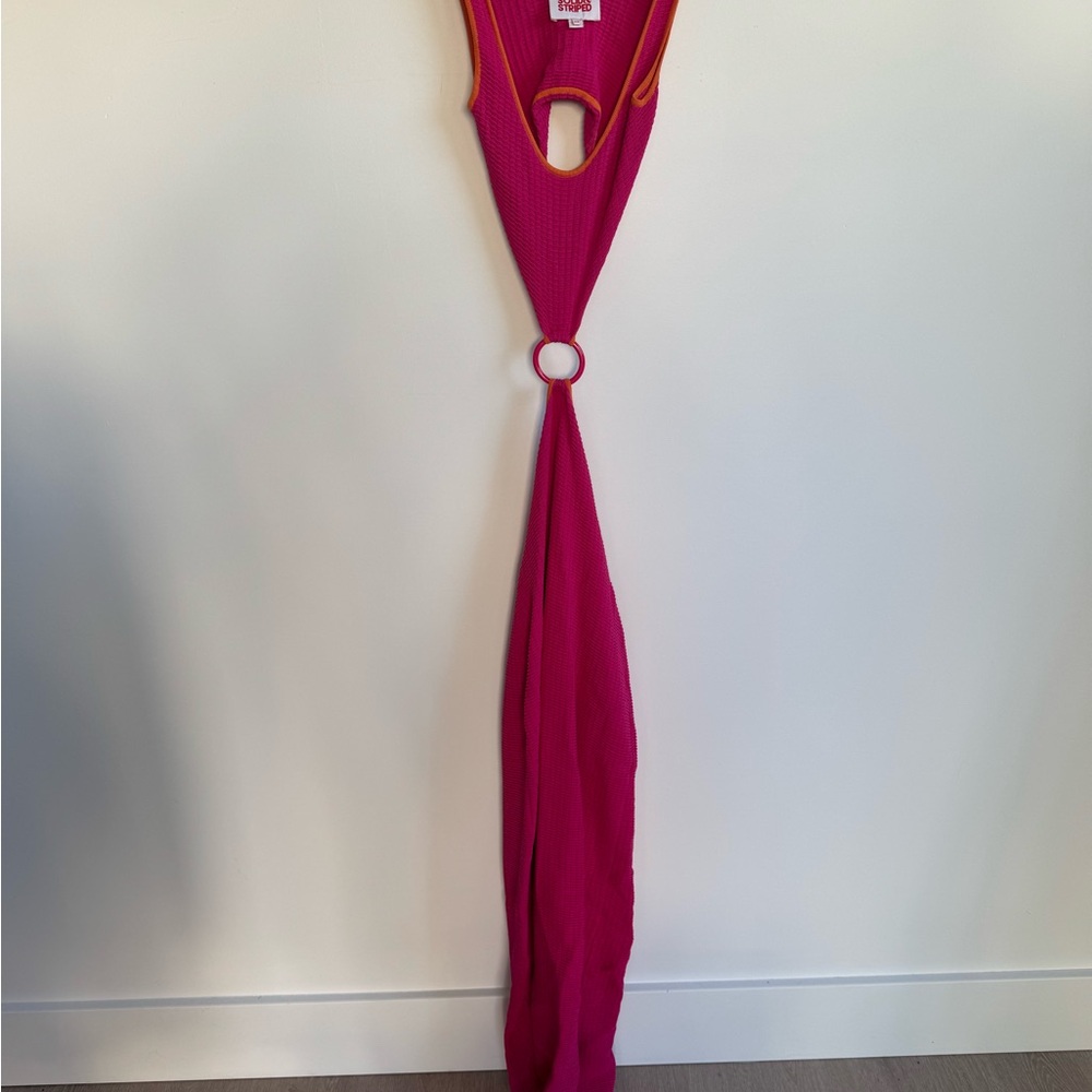SOLID & STRIPED Vibrant Pink Maxi Dress